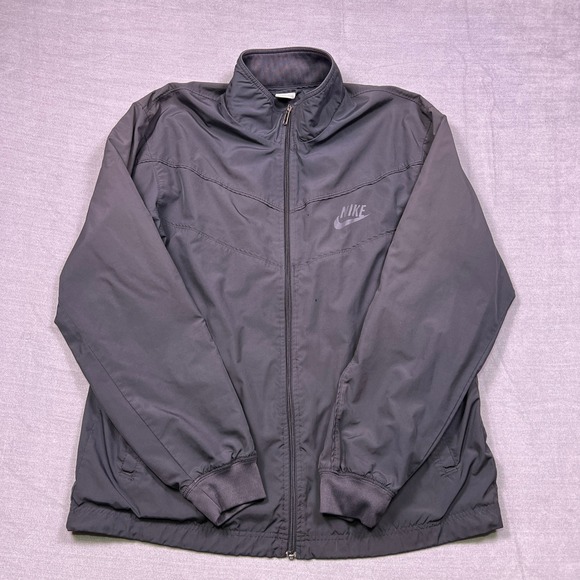 Nike Other - VTG Nike Y2K Sportswear Windbreaker Jacket Gray Full Zip Mens XL Lightweight